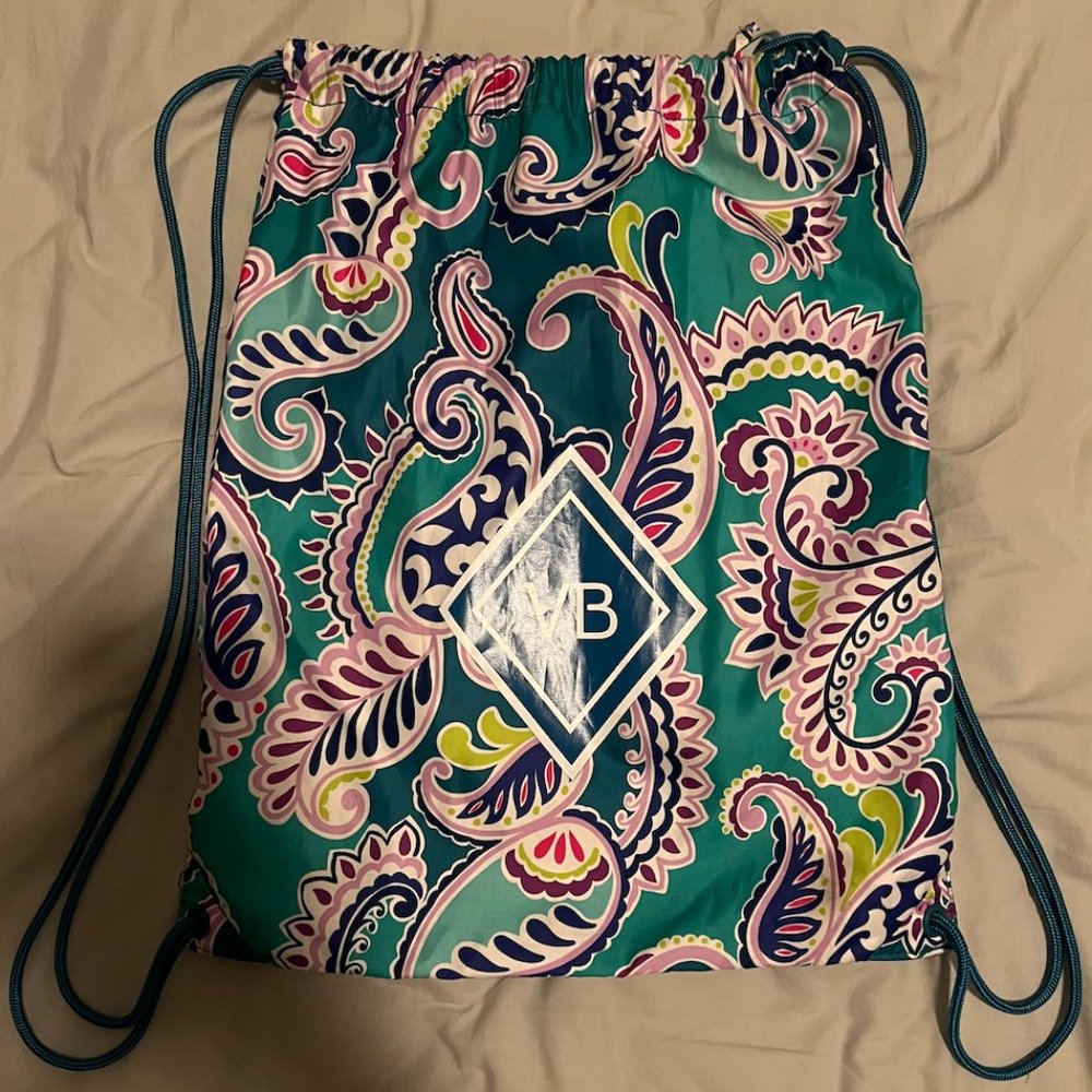 Vera Bradley Drawstring Backpack in Wakiki Paisley